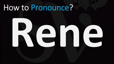 rene pronunciation